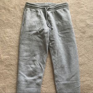 tna aritzia grey cozy fleece sweatpants